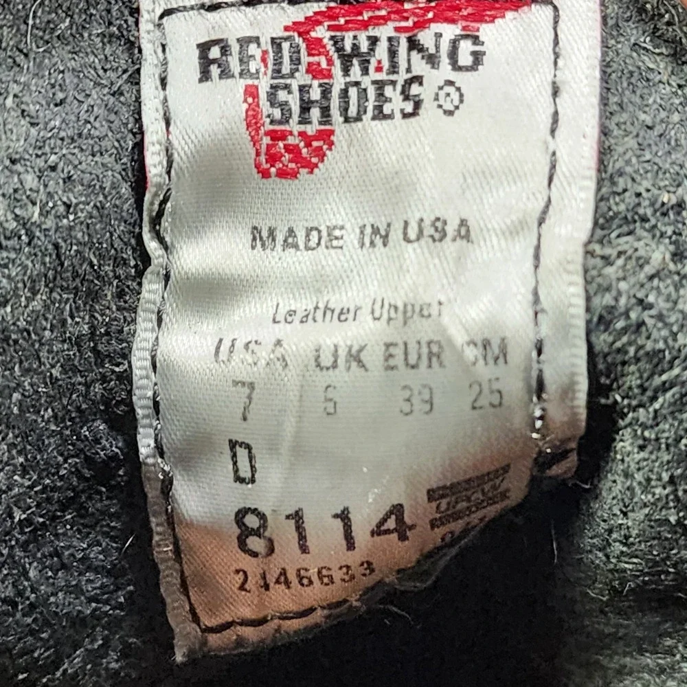 Red Wing Heritage 8114 Iron Ranger Leather Boots Mens 7 D Black Harness